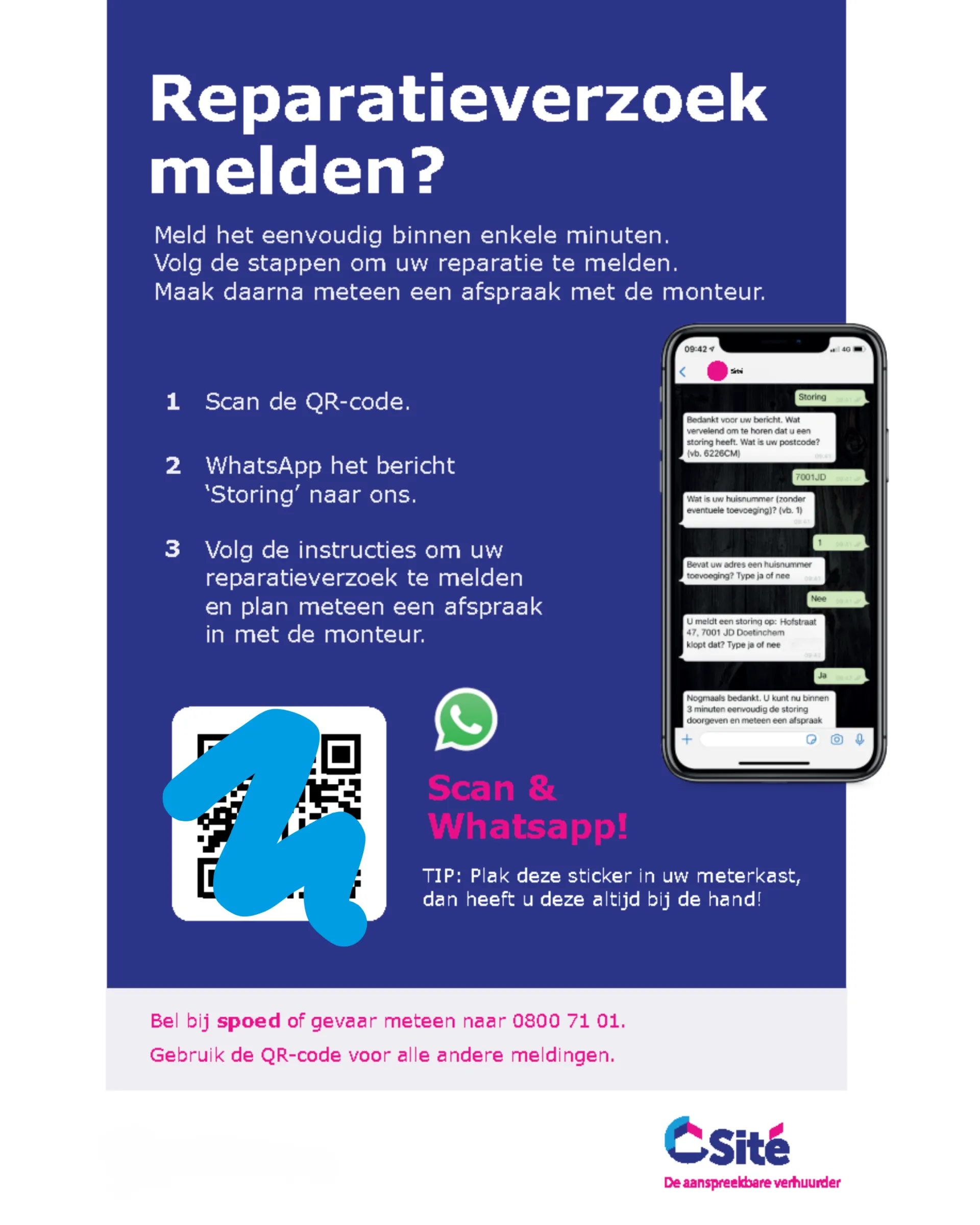 meterkastkaart van sité